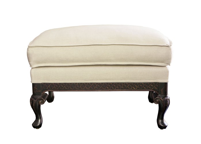 chinoiserie ottoman