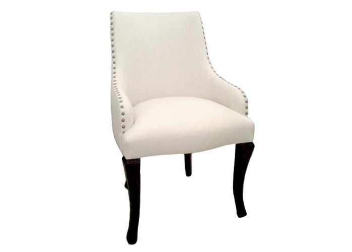 lia armchair with nailheads