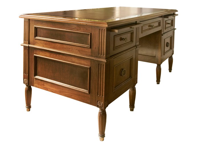 tooled leather desk